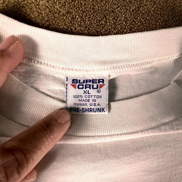 NWOT Chaps Mens Short Sleeve T-Shirt with American Flag print on Chest Size: M - Picture 6 of 7